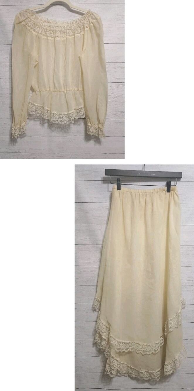 Roberta California Vintage Top And Skirt Size 9/10